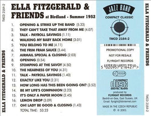 Ella Fitzgerald : & Friends At Birdland -Summer 1952 (CD, Comp)