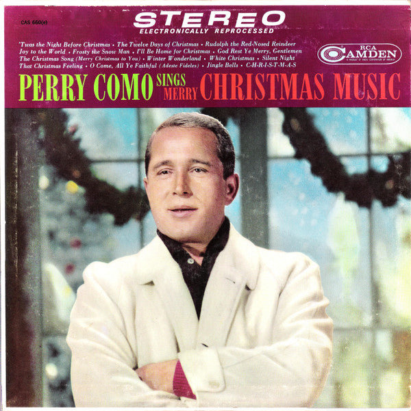 Perry Como : Perry Como Sings Merry Christmas Music (LP, Album, RE)
