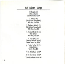 Charger l&#39;image dans la galerie, Milt Jackson : Olinga (CD, Album, RE, RM)
