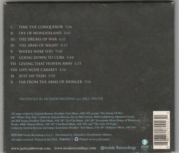 Buy Jackson Browne : Time The Conqueror (CD, Album) Online for a great ...