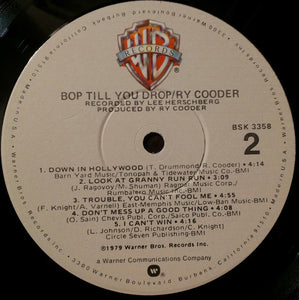 Ry Cooder : Bop Till You Drop (LP, Album, Win)