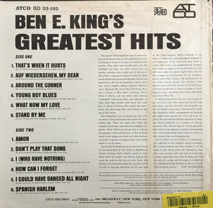 Ben E. King : Ben E. King's Greatest Hits (LP, Comp, RE)