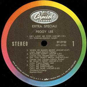 Peggy Lee : Extra Special! (LP, Album)
