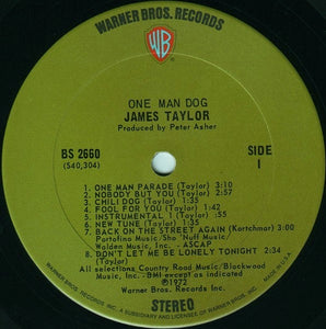 James Taylor (2) : One Man Dog (LP, Album)