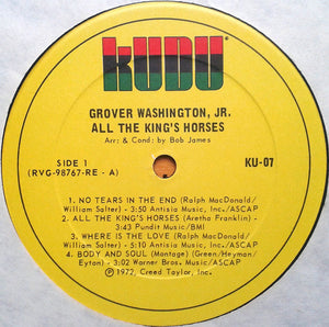 Grover Washington, Jr. : All The King's Horses (LP, Album)