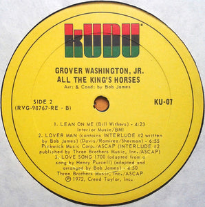 Grover Washington, Jr. : All The King's Horses (LP, Album)