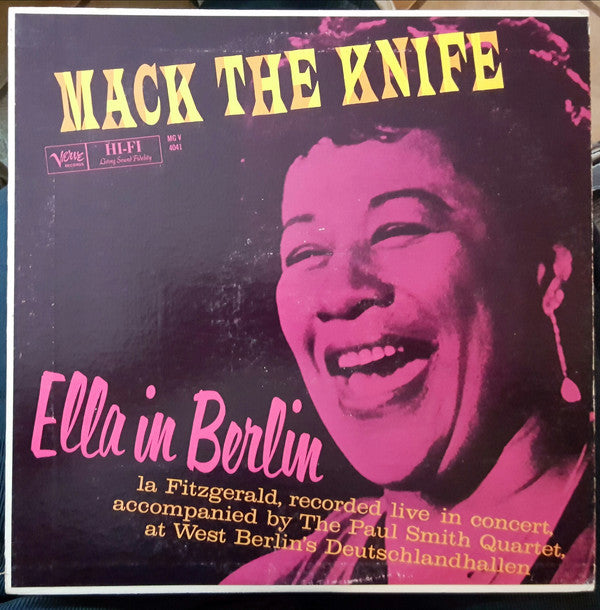 Ella Fitzgerald : Mack The Knife - Ella In Berlin (LP, Album, Mono)