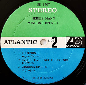 Herbie Mann : Windows Opened (LP, Album, MO )
