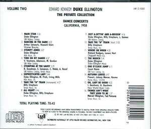 Edward Kennedy Duke Ellington* : The Private Collection: Volume Two, Dance Concerts, California, 1958 (CD, Album)