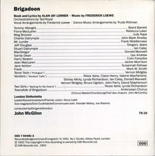 Load image into Gallery viewer, Alan Jay Lerner • Frederick Loewe* - Ambrosian Chorus*, London Sinfonietta, John McGlinn : Brigadoon (CD, Album)
