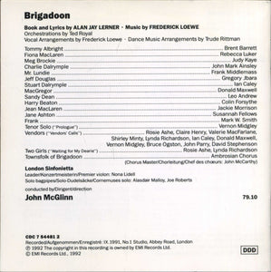 Alan Jay Lerner • Frederick Loewe* - Ambrosian Chorus*, London Sinfonietta, John McGlinn : Brigadoon (CD, Album)