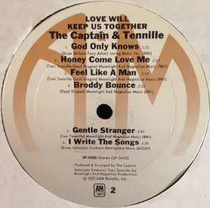 The Captain & Tennille* : Love Will Keep Us Together (LP, Album, Ter)