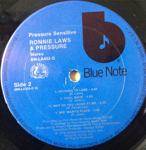Ronnie Laws & Pressure (19) : Pressure Sensitive (LP, Album, Ter)