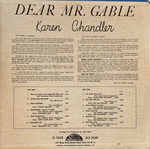 Karen Chandler : Dear Mr. Gable (LP, Album, Mono)