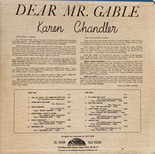 Charger l&#39;image dans la galerie, Karen Chandler : Dear Mr. Gable (LP, Album, Mono)

