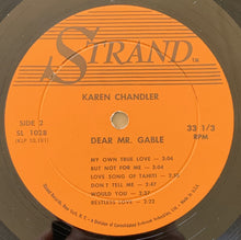 Laden Sie das Bild in den Galerie-Viewer, Karen Chandler : Dear Mr. Gable (LP, Album, Mono)
