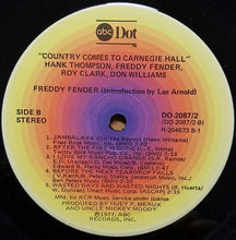 Load image into Gallery viewer, James M. Nederlander &amp; Jim Halsey Present Roy Clark, Freddy Fender (2), Hank Thompson, Don Williams (2) : Country Comes To Carnegie Hall (2xLP, Album, Club, Ind)
