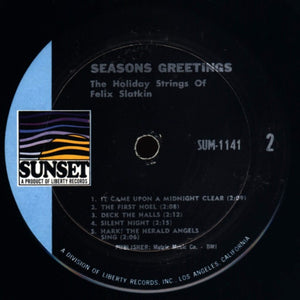 Felix Slatkin : Season's Greetings - The Holiday Strings Of Felix Slatkin (LP, Album, Mono)