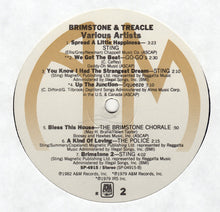 Laden Sie das Bild in den Galerie-Viewer, Various Featuring The Police, Sting, Go.Go&#39;s* &amp; Squeeze (2) : Brimstone &amp; Treacle (Original Soundtrack Album) (LP, Album, Ind)
