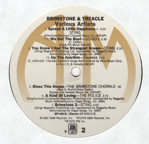 Various Featuring The Police, Sting, Go.Go's* & Squeeze (2) : Brimstone & Treacle (Original Soundtrack Album) (LP, Album, Ind)