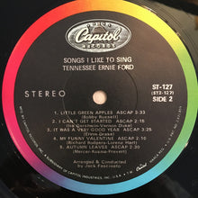 Laden Sie das Bild in den Galerie-Viewer, Tennessee Ernie Ford : Songs I Like To Sing (LP, Album)
