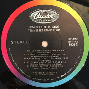 Tennessee Ernie Ford : Songs I Like To Sing (LP, Album)