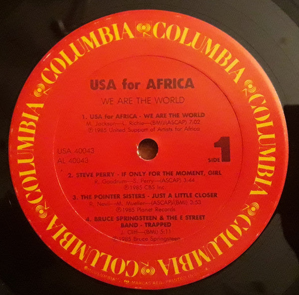 USA For Africa – We Are The World (1985, Gatefold, Orange/Yellow