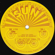 Laden Sie das Bild in den Galerie-Viewer, Jerry Lee Lewis : A Taste Of Country (LP, Album, San)

