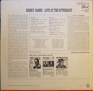 Harry James (2) : Live At The Riverboat (LP)