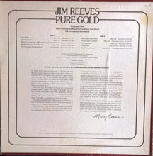 Charger l&#39;image dans la galerie, Jim Reeves : Pure Gold - Volume One (LP, Comp, Ind)
