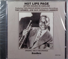 Load image into Gallery viewer, Hot Lips Page : After Hours In Harlem (CD, Comp, RE)
