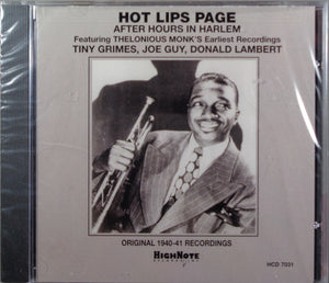 Hot Lips Page : After Hours In Harlem (CD, Comp, RE)