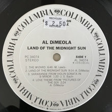 Laden Sie das Bild in den Galerie-Viewer, Al Di Meola : Land Of The Midnight Sun (LP, Album, Promo, Ter)
