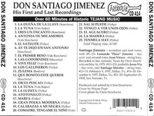 Load image into Gallery viewer, Don Santiago Jimenez* : His First And Last Recordings: 1937 &amp; 1979 (CD, Comp)
