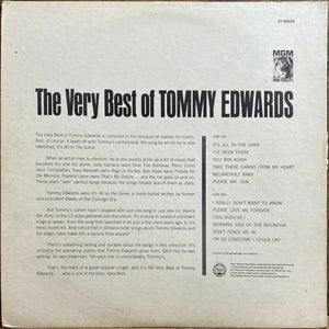 Tommy Edwards : The Very Best Of Tommy Edwards (LP, Comp, Club, Cap)