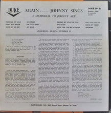 Laden Sie das Bild in den Galerie-Viewer, Johnny Ace : Memorial Album For Johnny Ace (LP, Comp, Mono, RE)

