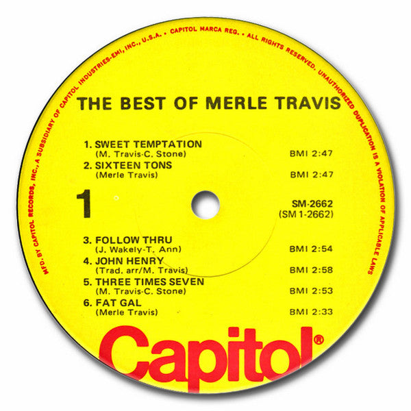 Buy Merle Travis : The Best Of Merle Travis (LP, Comp) Online for a ...