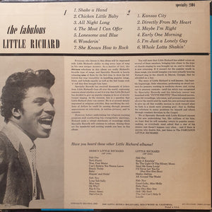 Little Richard : The Fabulous Little Richard (LP, Album, Mono)