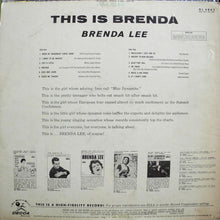 Laden Sie das Bild in den Galerie-Viewer, Brenda Lee : This Is Brenda (LP, Album, Mono)
