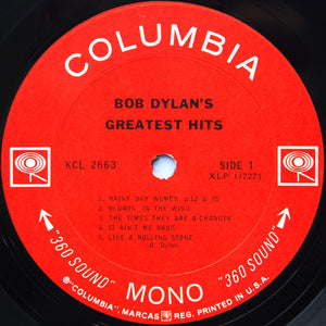 Bob Dylan : Bob Dylan's Greatest Hits (LP, Comp, Mono, Pit)