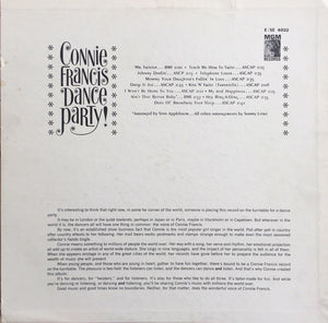 Connie Francis : Dance Party! (LP, Album, Mono, RE)