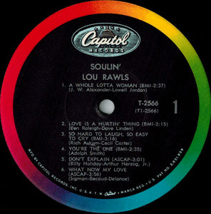 Lou Rawls : Soulin' (LP, Album, Mono)