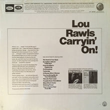 Laden Sie das Bild in den Galerie-Viewer, Lou Rawls : Carryin&#39; On! (LP, Album, Los)
